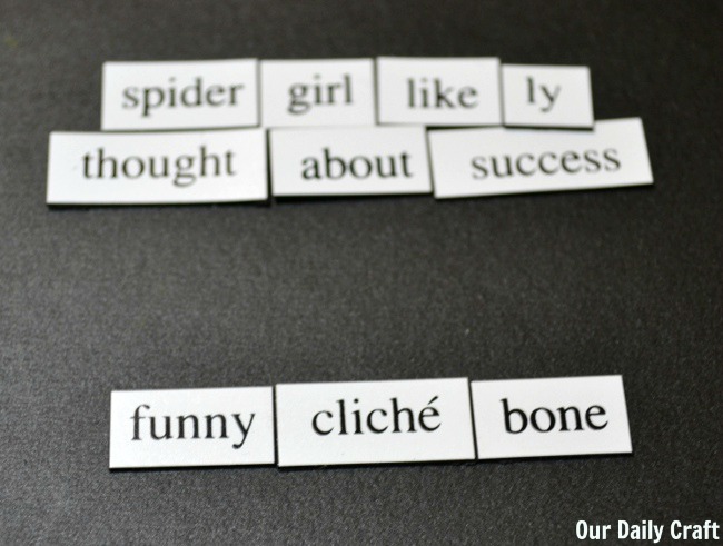 magnetic poetry play
