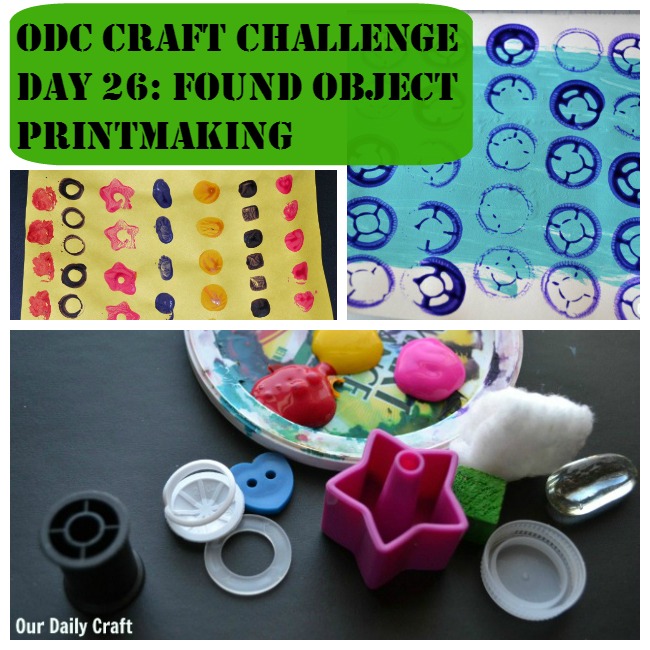 Found object printmaking is a quick and easy way to create with whatever you have.
