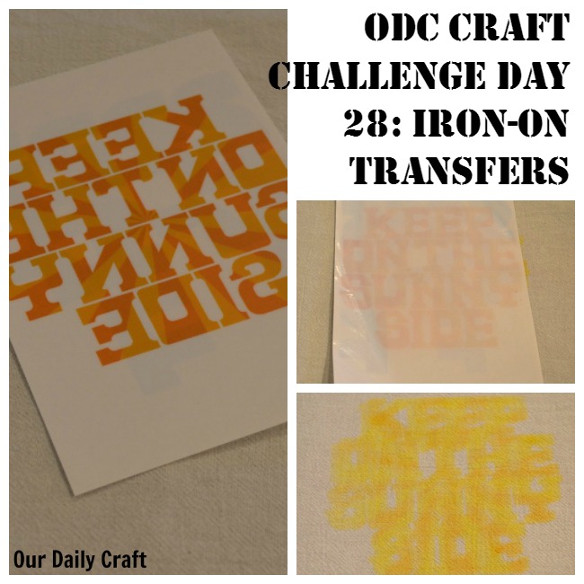 Try An Iron-On Transfer