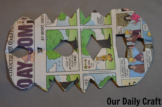 newspaper shapes cut out