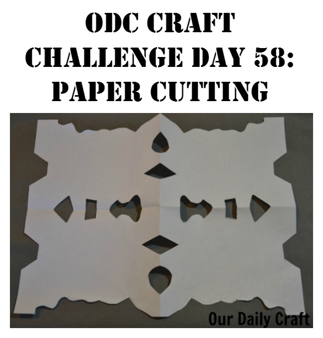 try paper cutting as a quick and easy way to get your craft on