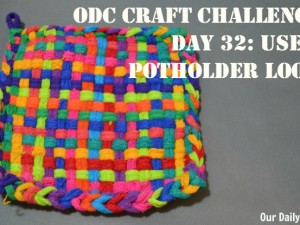 Raid your kids' craft supplies and make a throwback potholder using a potholder loom.