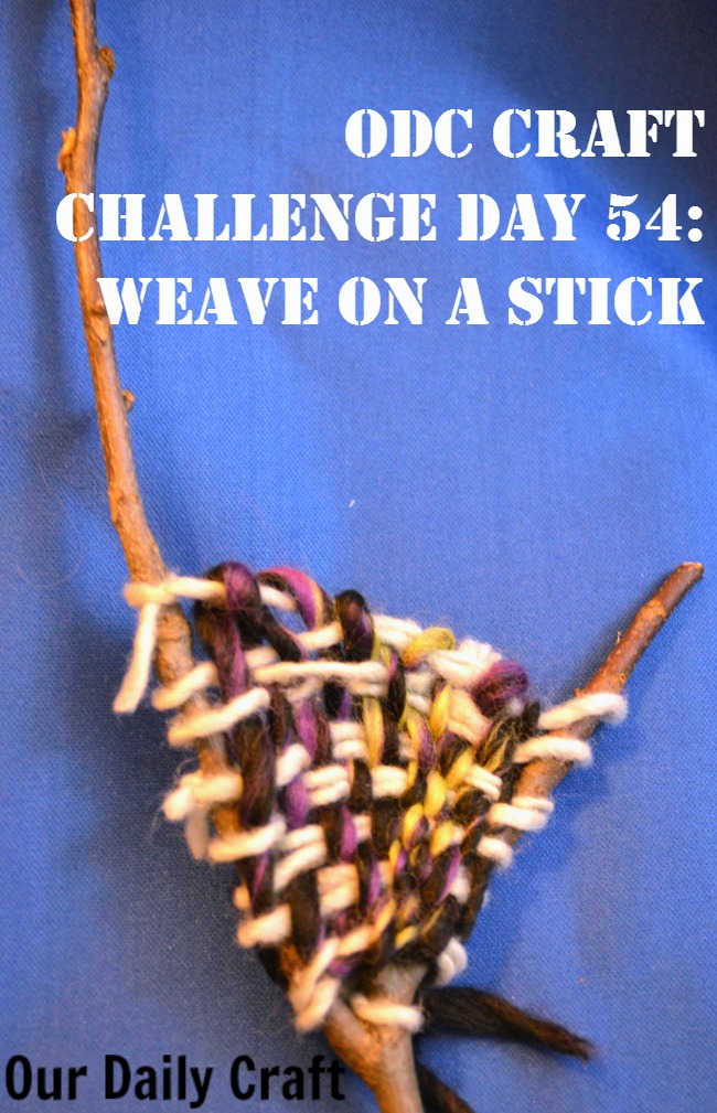 Weaving on a Stick