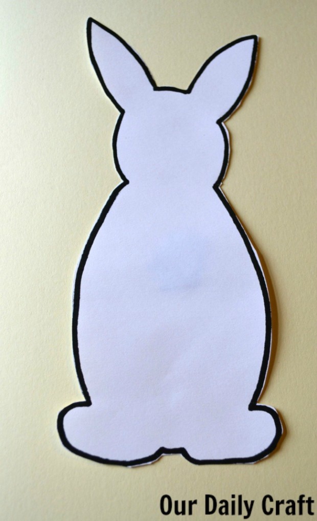 bunny on card stock