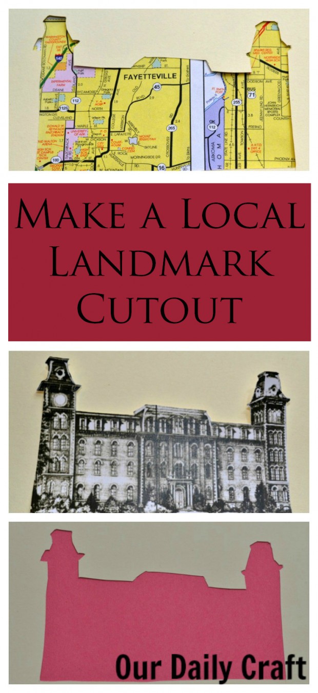 Make a local landmark cutout to celebrate a favorite building in your hometown.