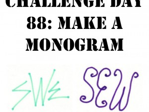 Make a monogram by hand or using an online program