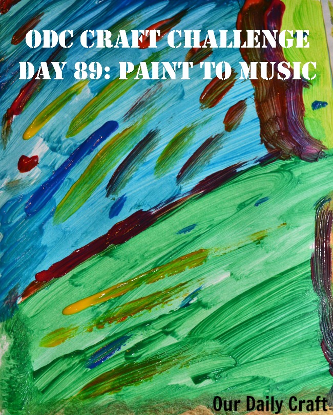 Paint to Music {Craft Challenge, Day 89}