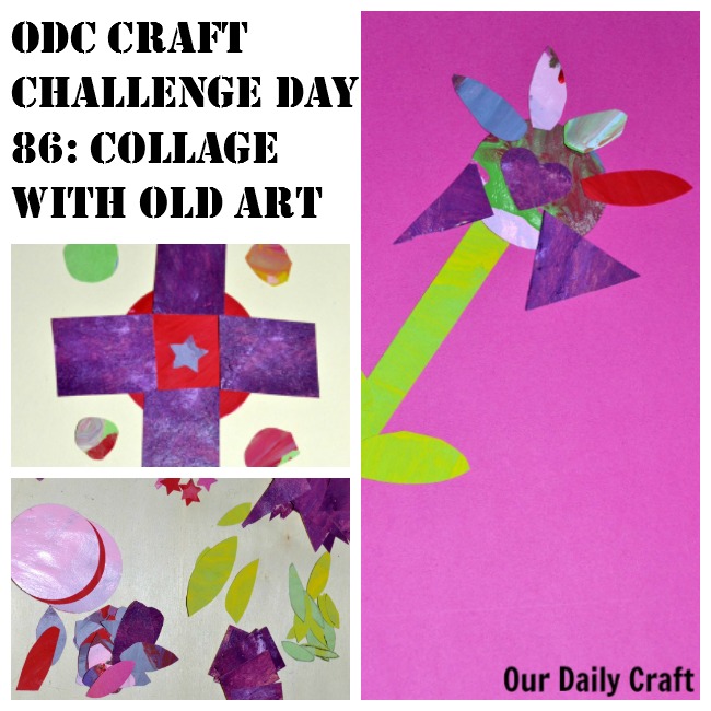 Collage with Old Art {Craft Challenge, Day 86}
