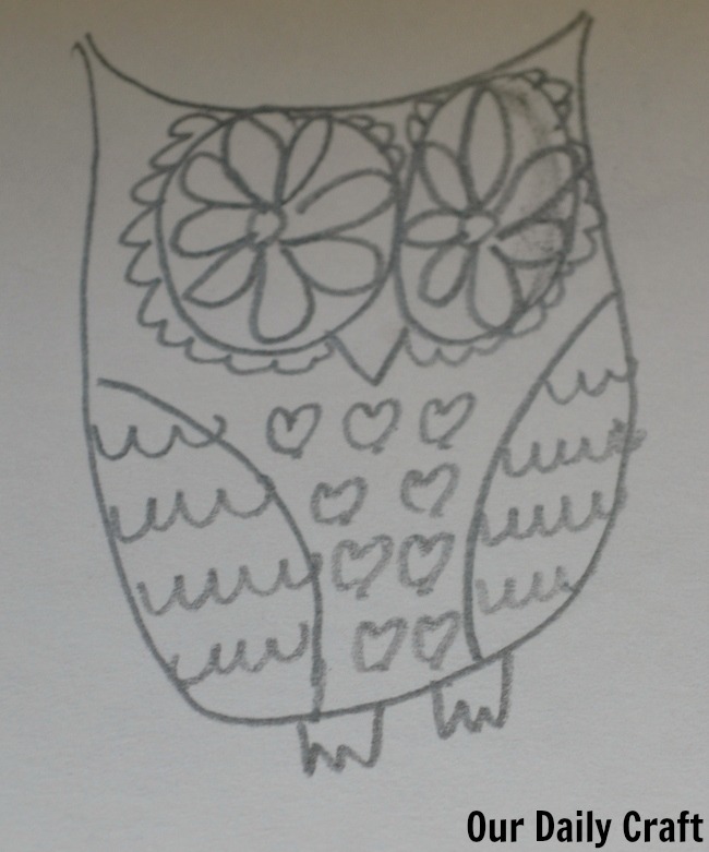 owl drawing art is fun