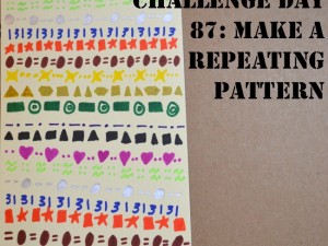 Make a repeating pattern to decorate a page.