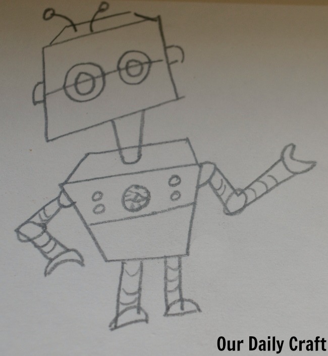 robot from drawing learn to draw