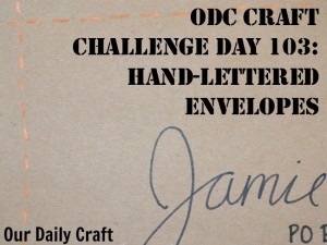 Make hand-lettered envelopes to make your cards more fun.