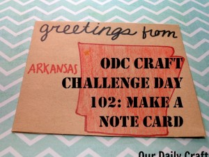 Make a note card to send to someone through the mail.