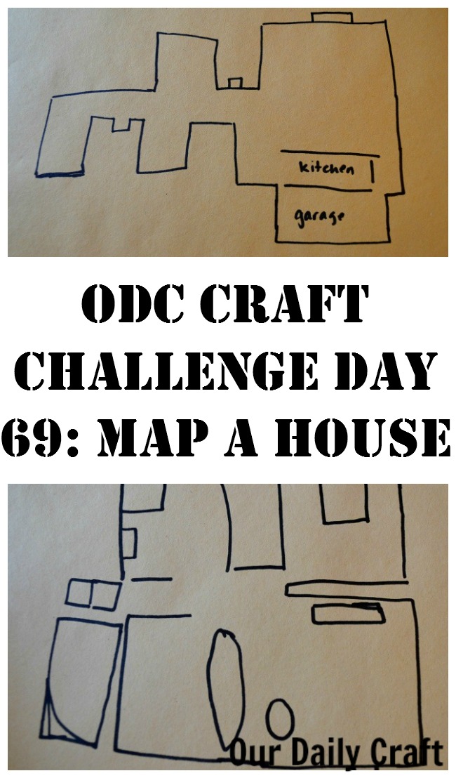 Draw a map of a house where you used to live