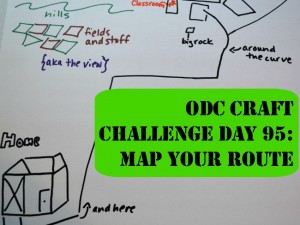 Map your route to work or school in a drawing.