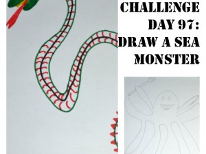 Draw a sea monster from the map of your imagination.