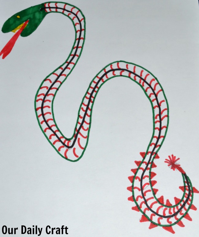 colored sea serpent
