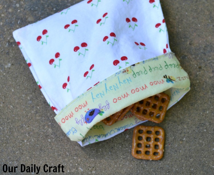 reusable fabric snack bags