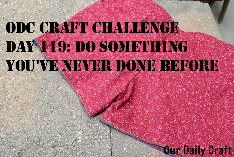 Do Something You’ve Never Done Before {Craft Challenge, Day 119}