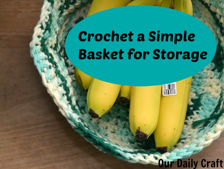 make a crocheted storage basket