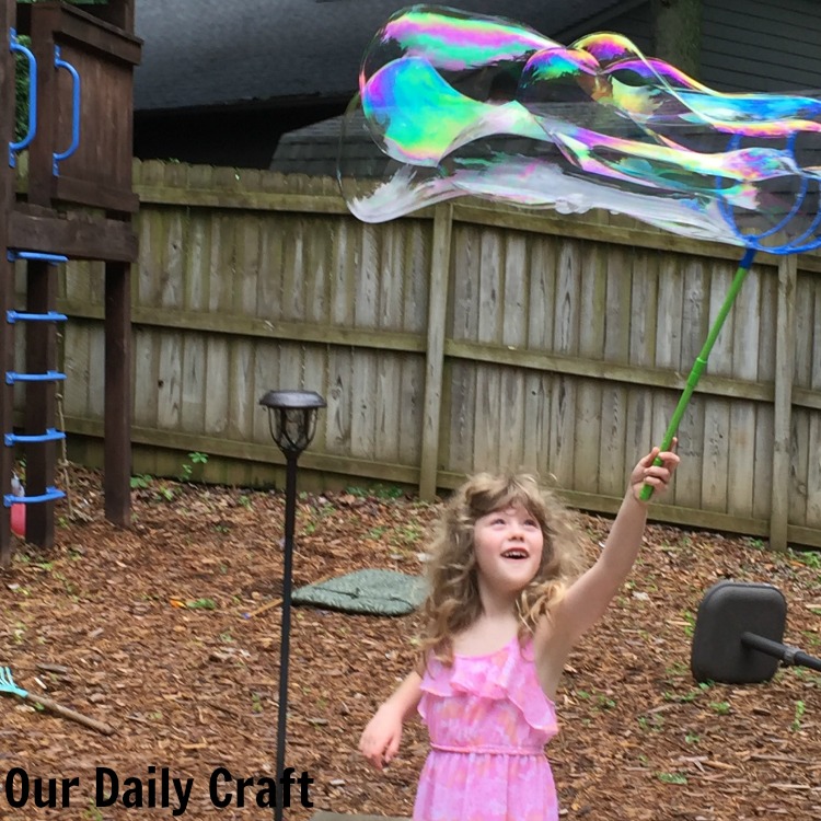 Make your own giant bubble solution for loads of summer fun.