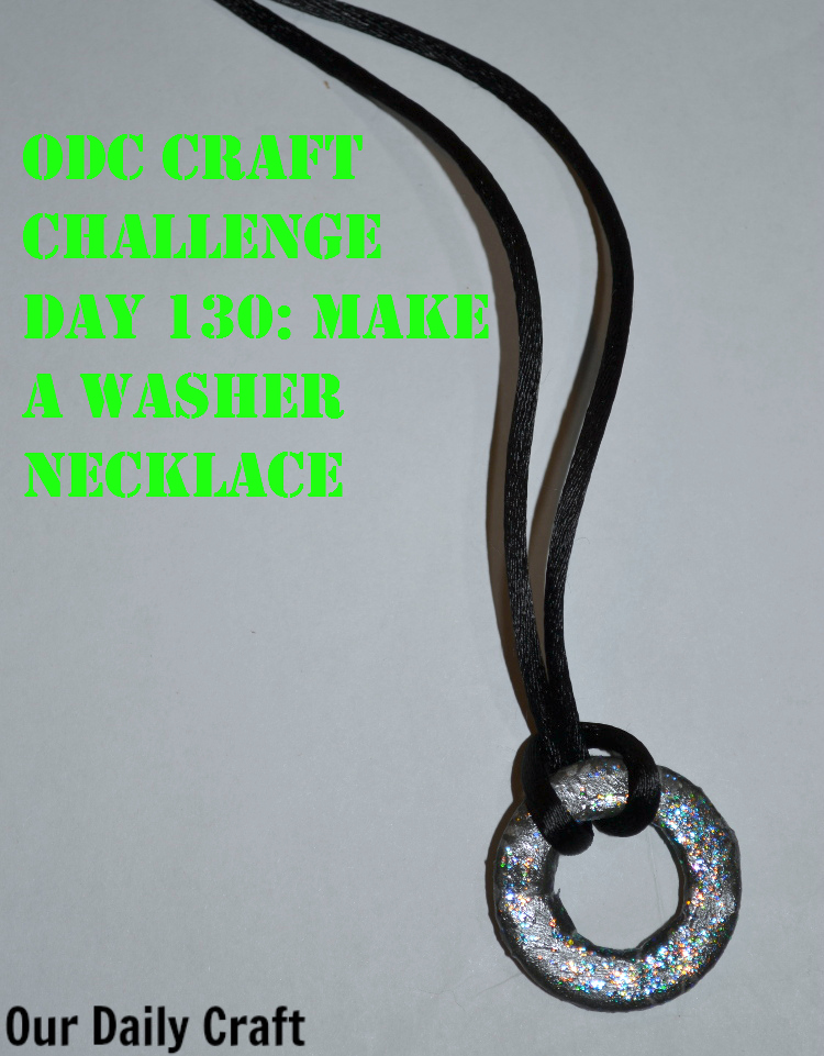 Make a washer necklace from supplies you already have