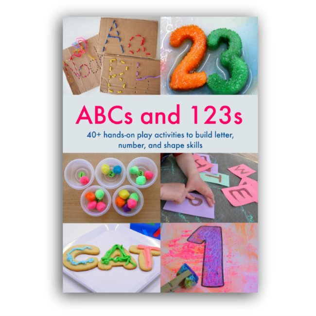 Help your kids learn about letters and numbers through play with ABCs and 123s.