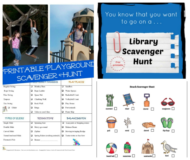 more scavenger hunts to try with your family