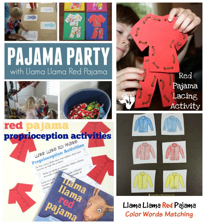 Llama Llama activities inspired by the books from Anna Dewdney