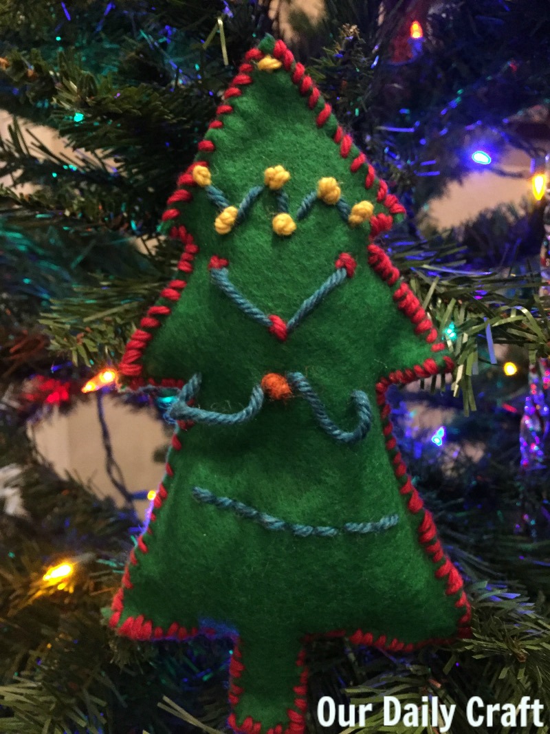 Sew a Christmas tree softie for the tree or a gift. 