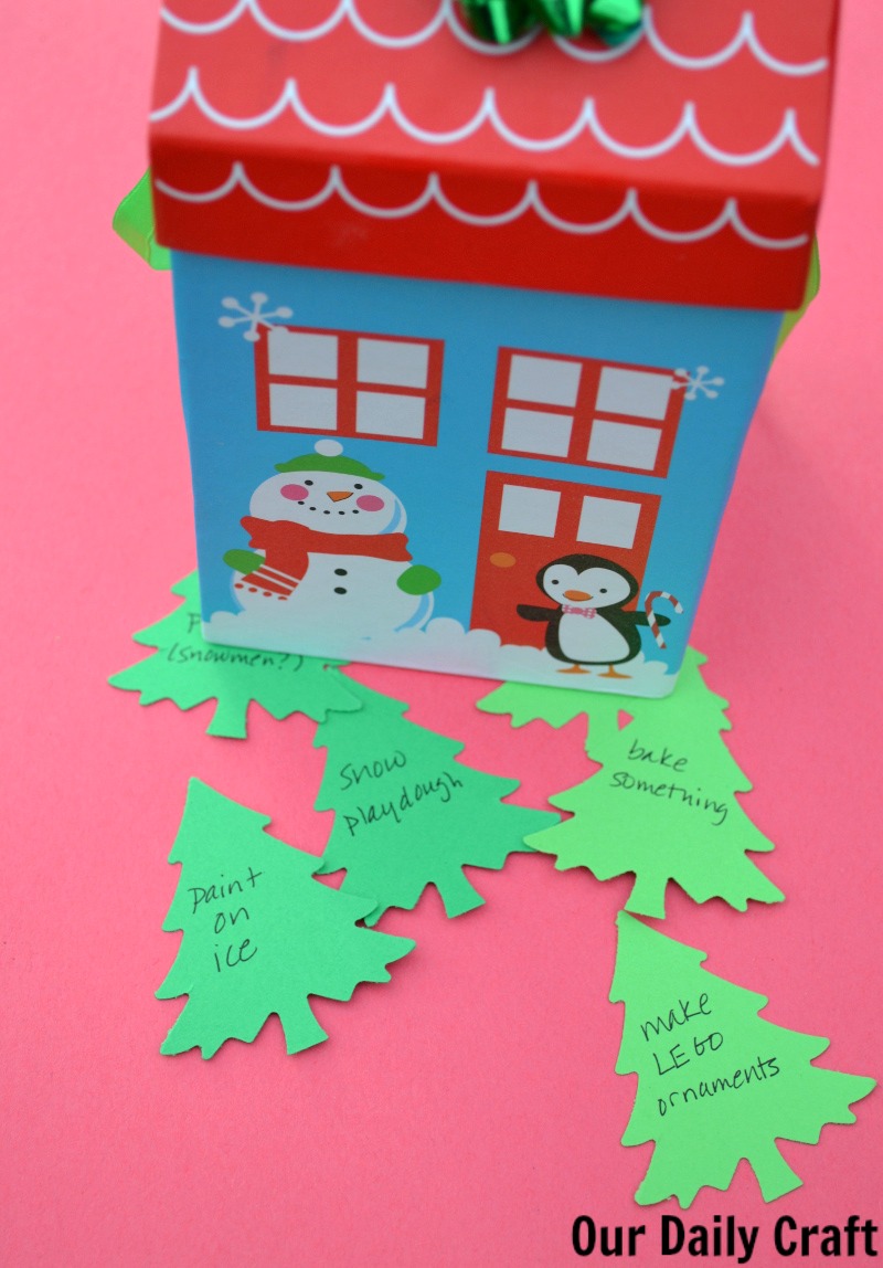 Keep your kids occupied over the holidays with this winter break activities in a box idea.