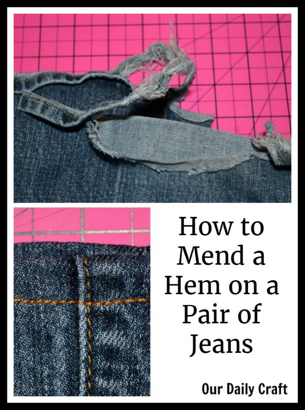How to Sew a New Hem on Your Jeans the Easy Way Our Daily Craft
