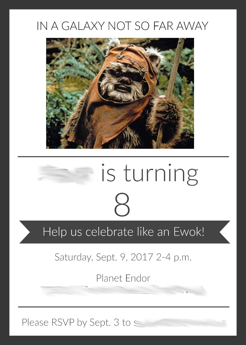 Ewok birthday party ideas and crafts