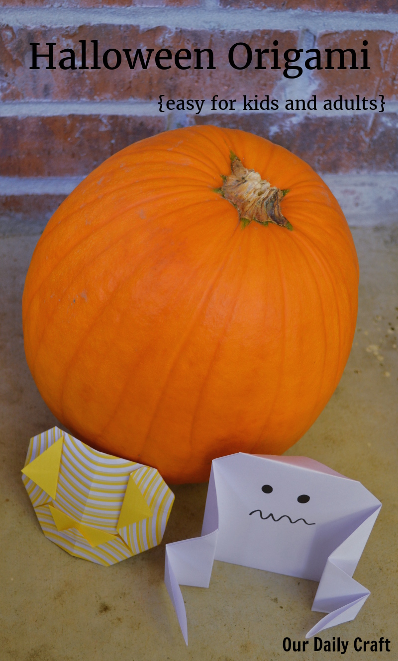 Halloween origami is easy and fun for kids and adults.