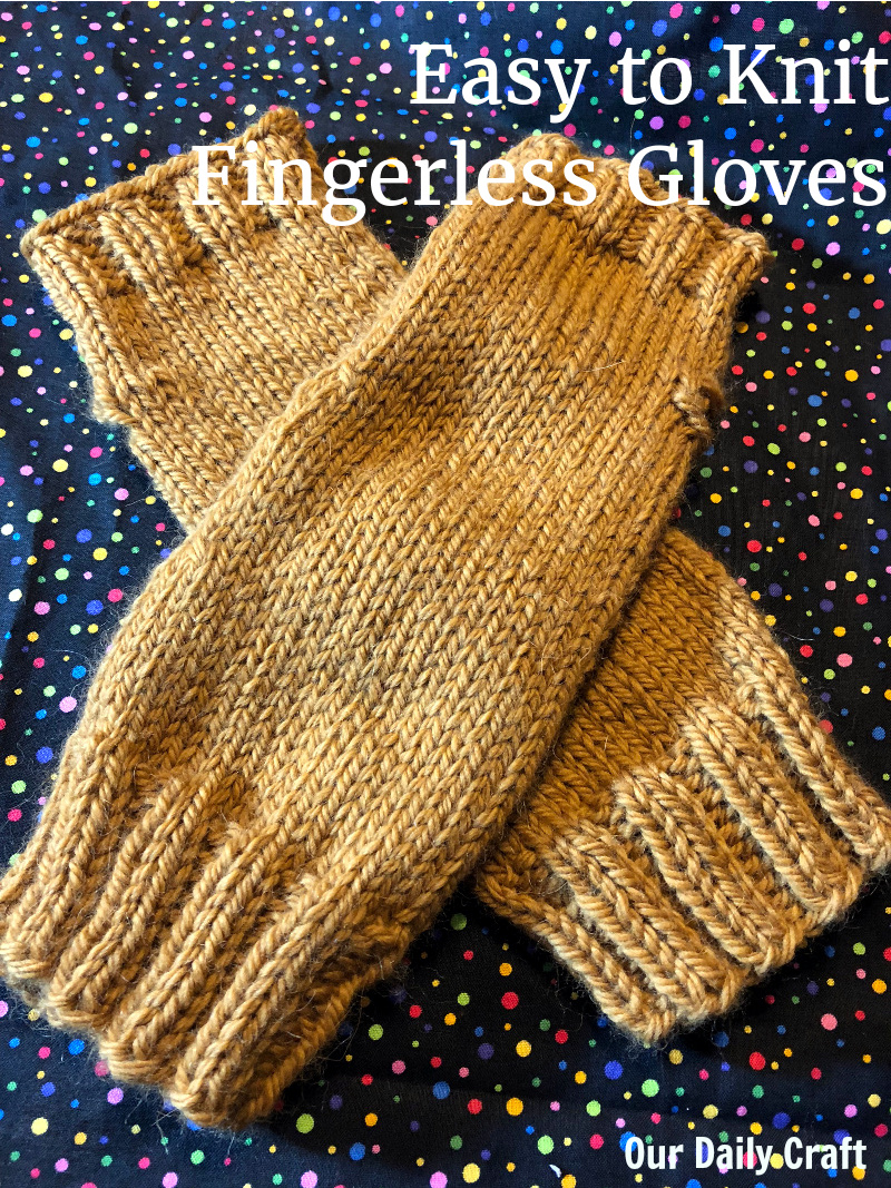 easy to knit fingerless gloves