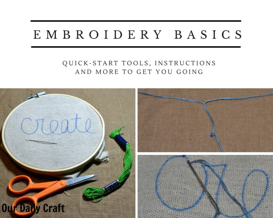 how to get started with embroidery