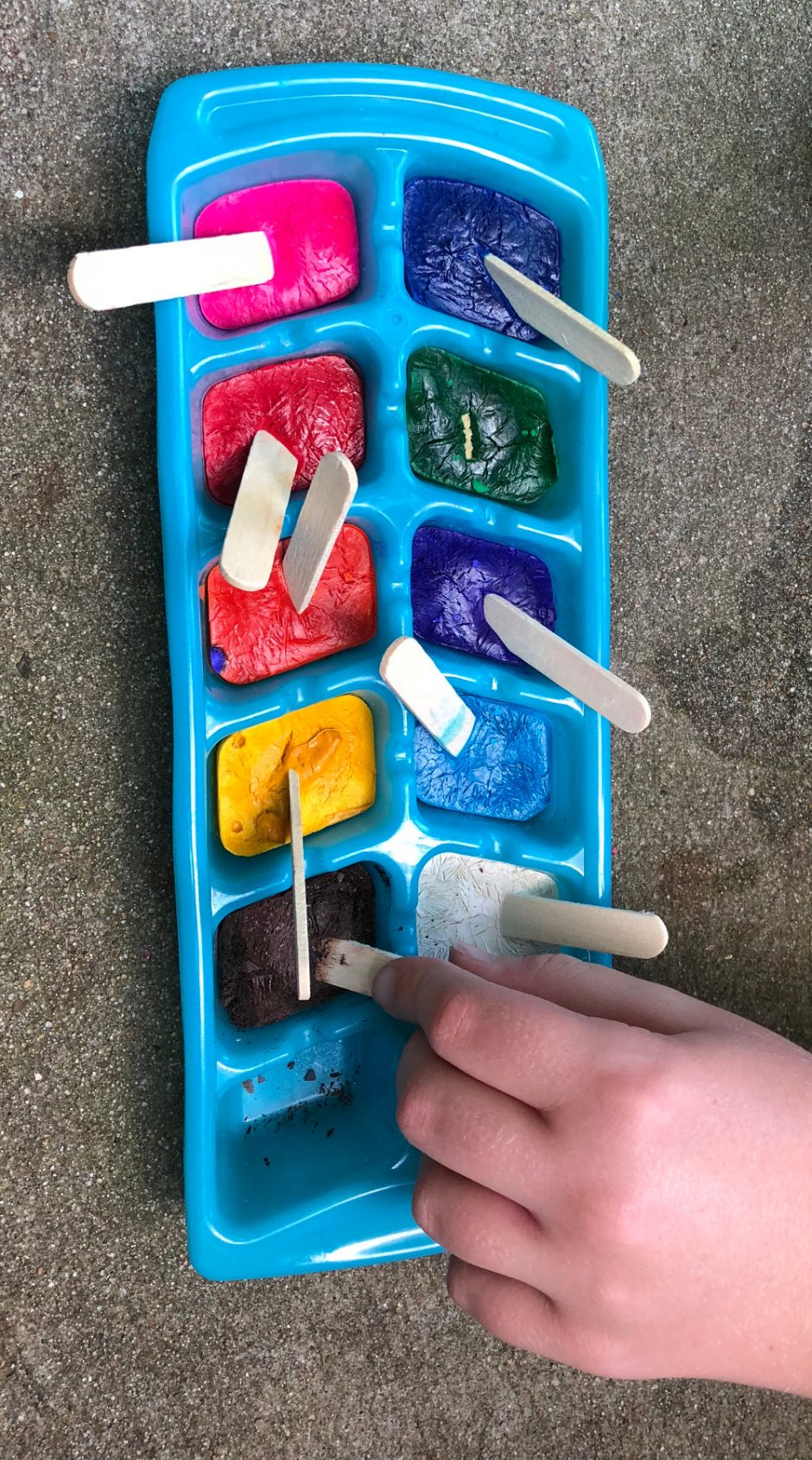 Cool Summer Art Made Easy with Frozen Paint Our Daily Craft