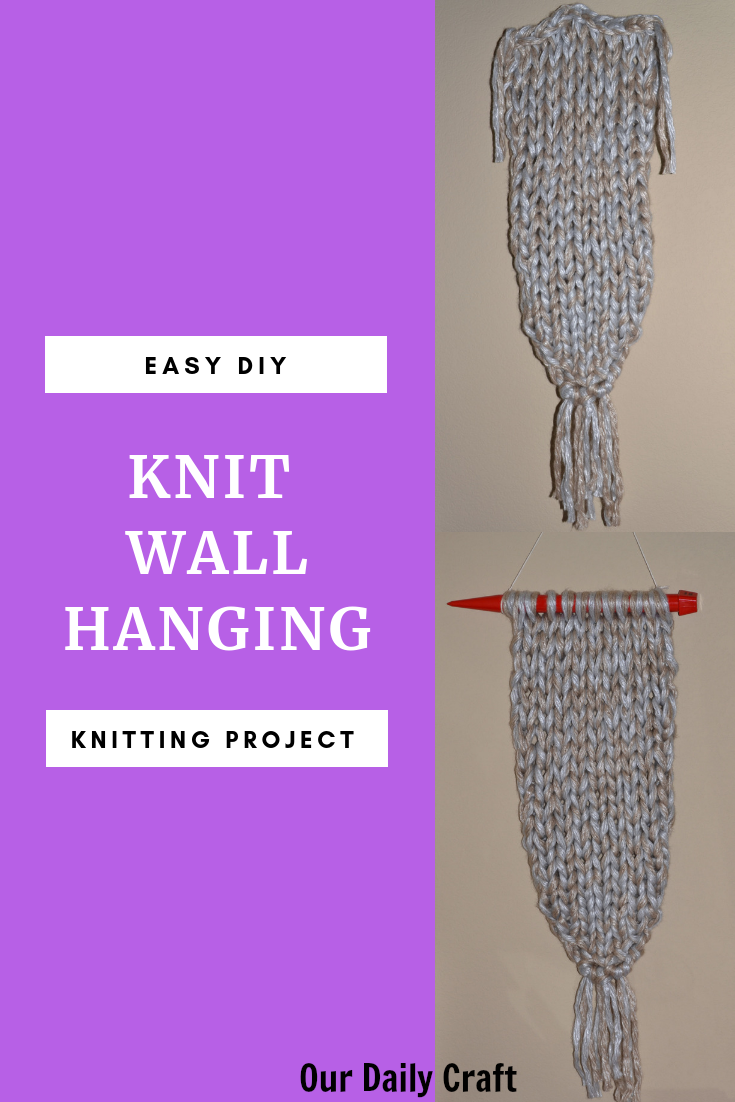 knit wall hanging diy