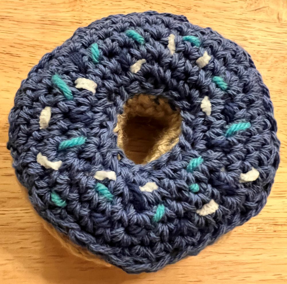 Twinkie Chan’s Crocheted Doughnut Rattle