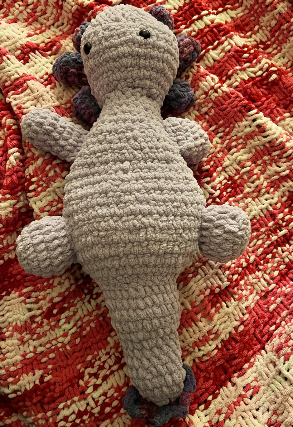 Axolotl chunky amigurumi crochet pattern by Lenn's Craft
