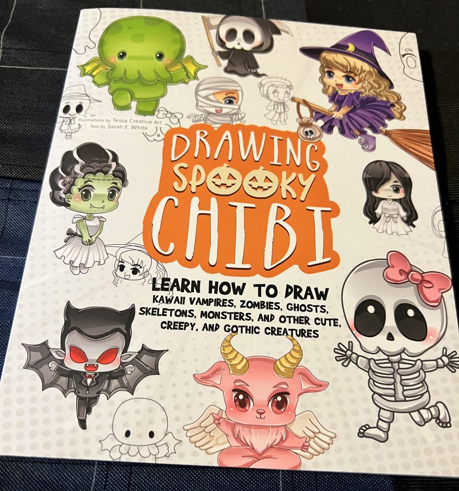 drawing spooky chibi cover art