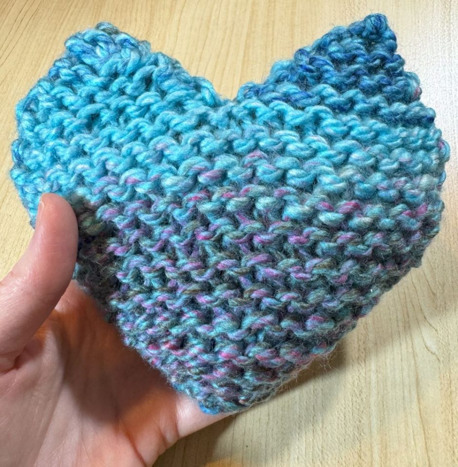 Flat Heart Knitting Pattern Our Daily Craft