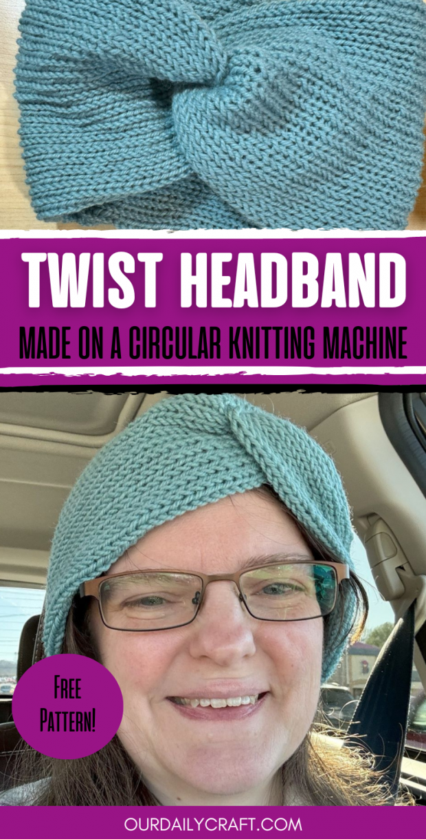 How to Make a Twisted Headband on a Knitting Machine (Sentro or Addi