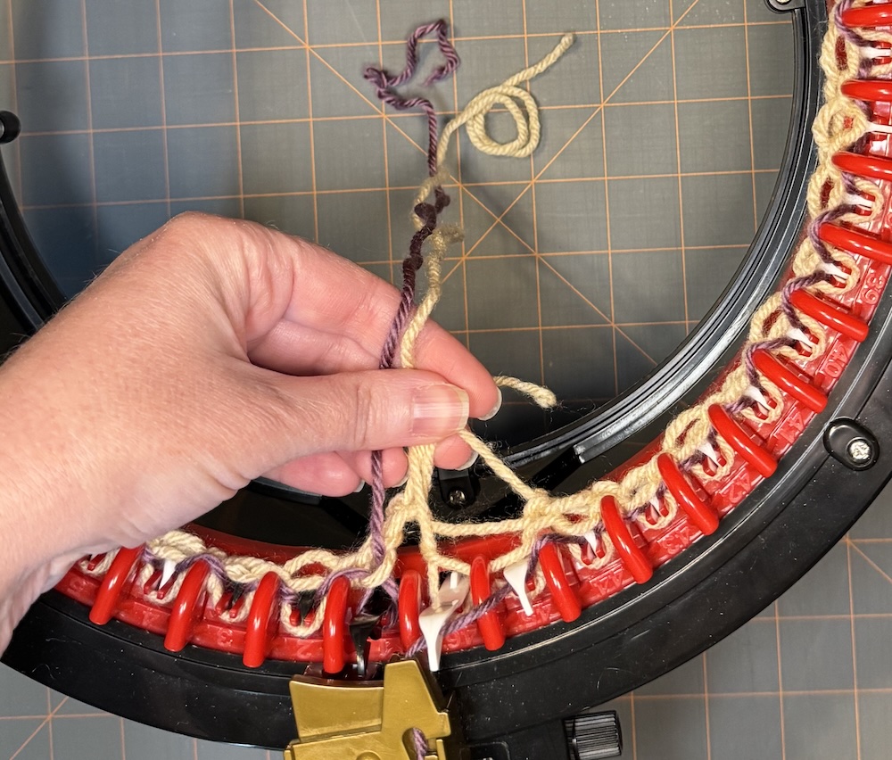 Circular Knitting Machine Scarf Pattern - Our Daily Craft