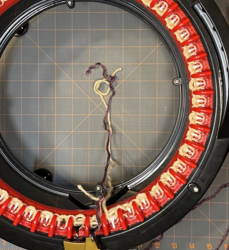 Circular Knitting Machine Scarf Pattern - Our Daily Craft
