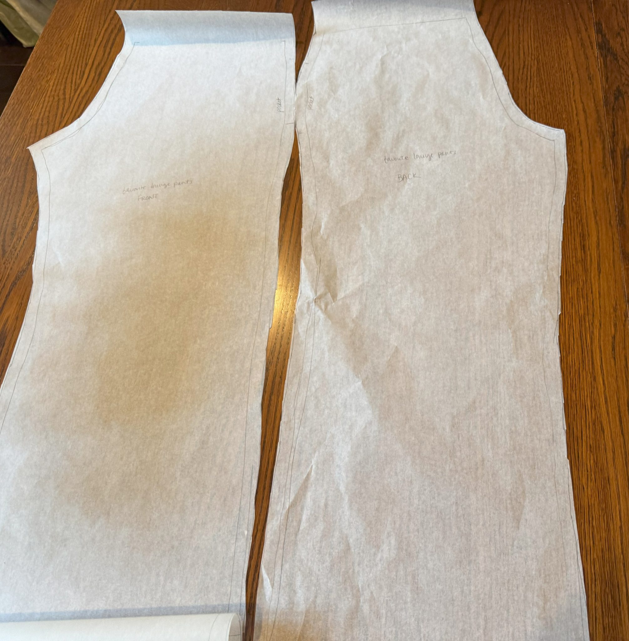 DIY Pants Pattern from Your Favorite Lounge Pants - Our Daily Craft