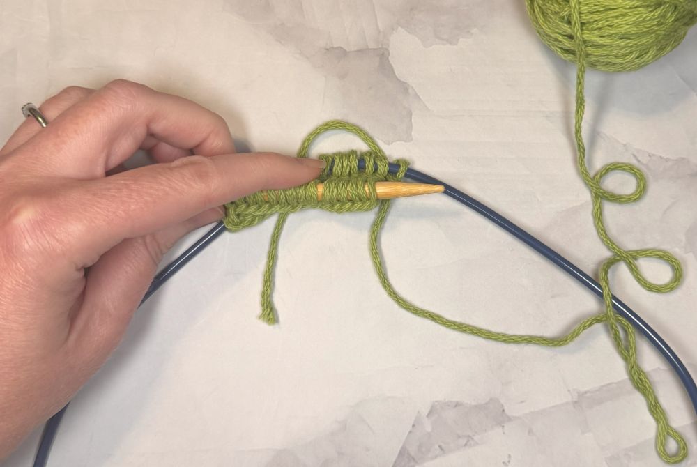 Knitting in the Round with Two Circular Needles - Our Daily Craft