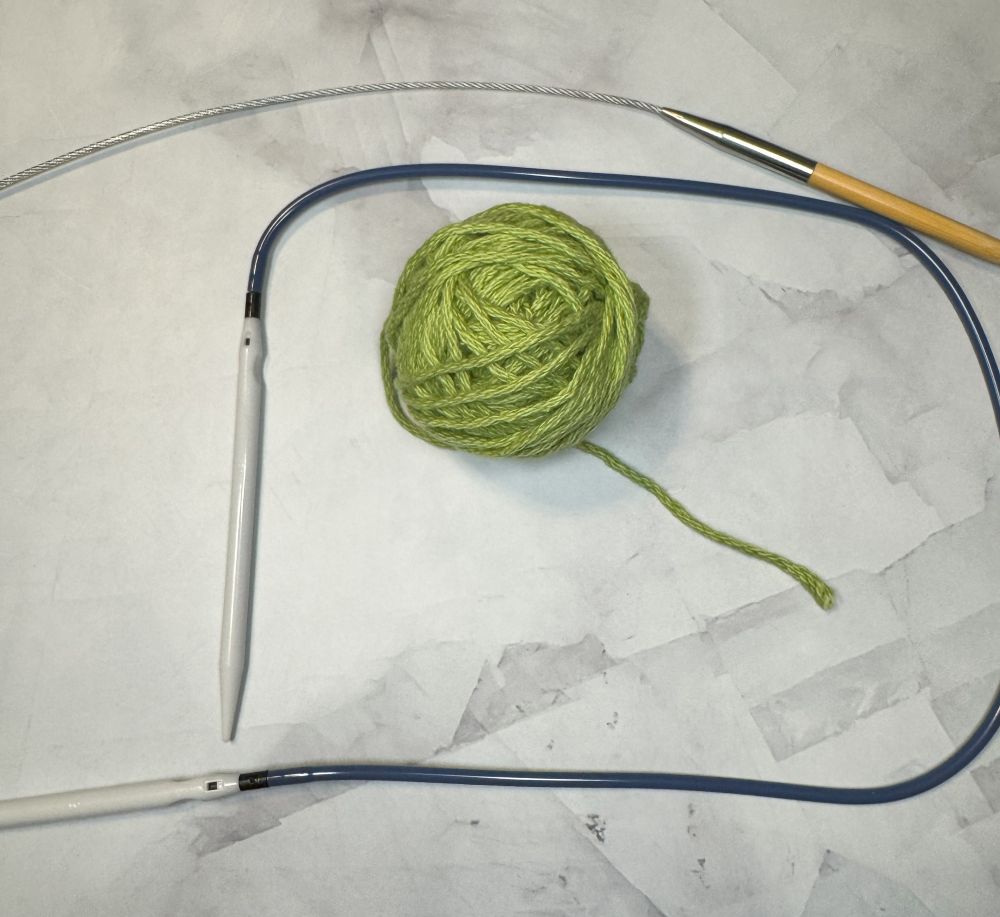 Knitting in the Round with Two Circular Needles - Our Daily Craft